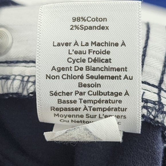 Talbots Corduroy Velvet Navy Ankle Pants size 18WP - Picture 6 of 6